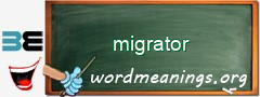 WordMeaning blackboard for migrator